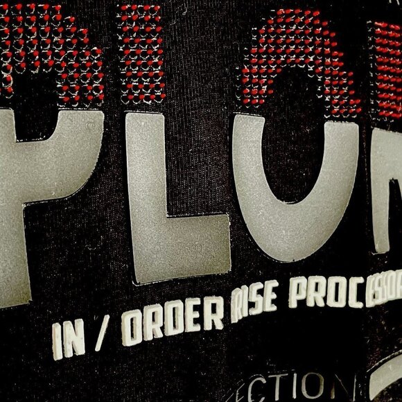 Renaur Mens Black Long Sleeve Explorer Tee Sz 2XL Textured Ribber Graphic Tshirt - Picture 6 of 8